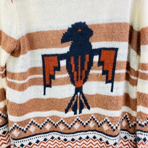 Kirra Fringe Aztec Hooded Sweater - Picture 7 of 7